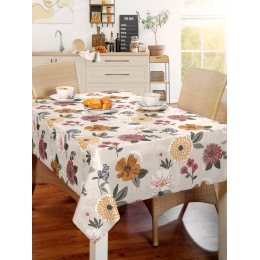 Toile cirée RUSTIC garden - Nappe cirée florale colorée