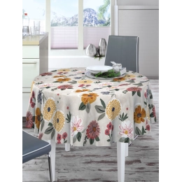 Toile cirée RUSTIC garden - Nappe cirée florale colorée