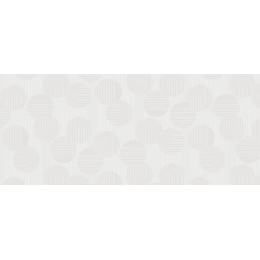 Toile cirée CIRKLES blanc - Art déco géométrique blanc