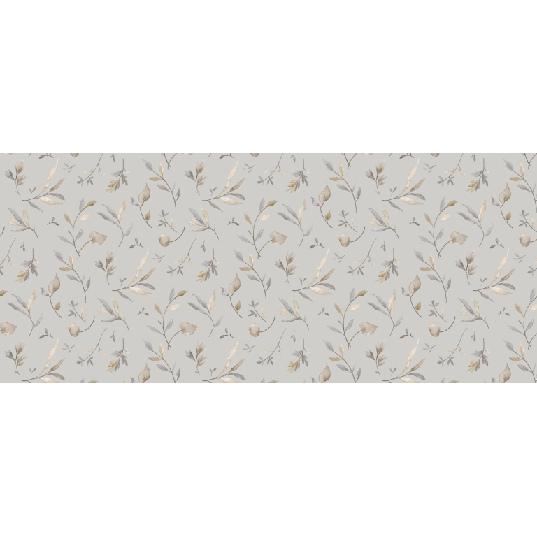 Toile cirée CANADIAN poplar - Feuillage sobre beige