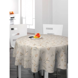 Toile cirée CANADIAN poplar - Feuillage sobre beige