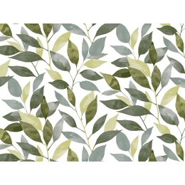 Toile cirée TOSCANA été - Nappe feuillage vert