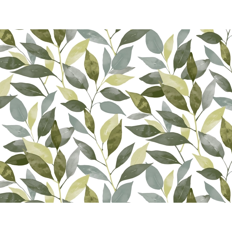 Toile cirée TOSCANA été - Nappe feuillage vert