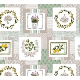 Toile cirée SAINT TROP 160 - Toile cirée provençale citron