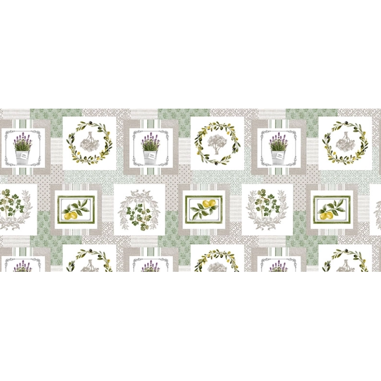 Toile cirée SAINT TROP 160 - Toile cirée provençale citron