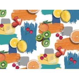 Toile cirée ZESTINA multi - Nappe multicolore à fruits