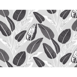 Nappe transparente WILLE noir et blanc - motif apparent