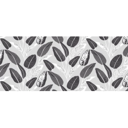 Nappe transparente WILLE noir et blanc - motif apparent