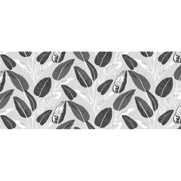 Nappe transparente WILLE noir et blanc - motif apparent