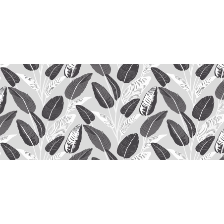 Nappe transparente WILLE noir et blanc - motif apparent