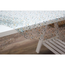 Nappe transparente TERRAZO multi - Design coloré apparent