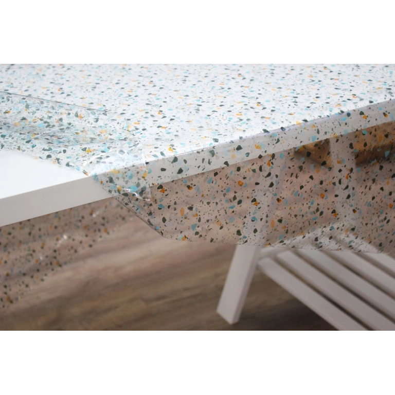 Nappe transparente TERRAZO multi - Design coloré apparent