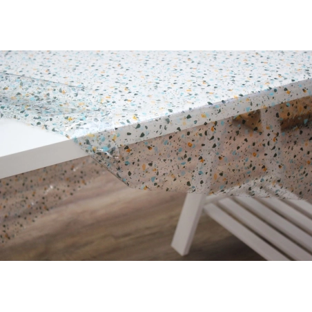 Nappe transparente TERRAZO multi - Design coloré apparent