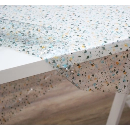 Nappe transparente TERRAZO multi - Design coloré apparent