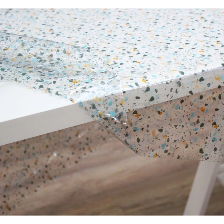 Nappe transparente TERRAZO multi - Design coloré apparent