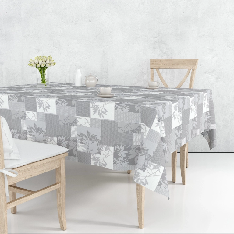 Toile cirée GEOFOL gris - largeur 140 cm