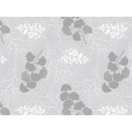 Toile cirée premium GINBAIE Argent - largeur 140 cm