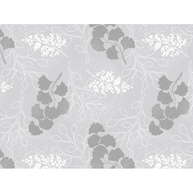 Toile cirée premium GINBAIE Argent - largeur 140 cm
