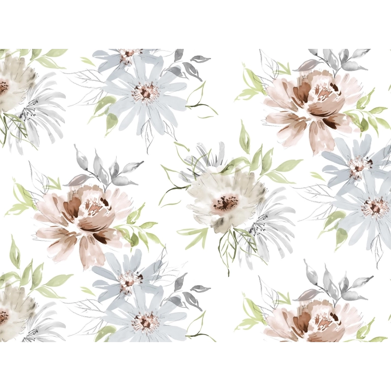 Toile cirée premium SPRING Painting - largeur 140 cm