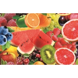Toile cirée VITAMINE - Nappe de table fruit en 140 cm