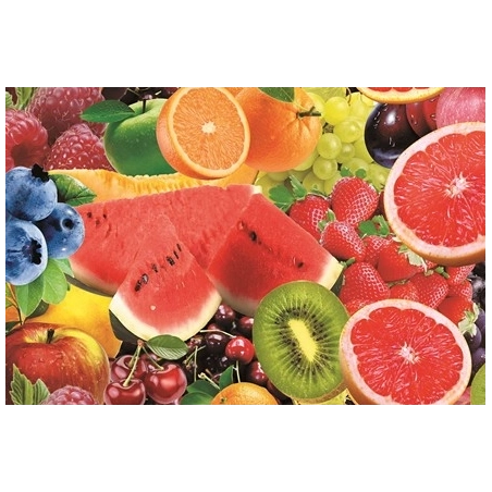 Toile cirée VITAMINE - Nappe de table fruit en 140 cm