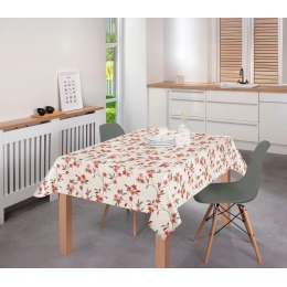 Toile cirée BLUE BLOSSOM - Nappe de table florale