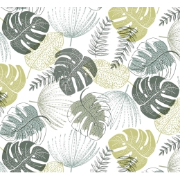 Toile cirée ADAO vert - Nappe cirée livrée sans plis chez Nortufting !
