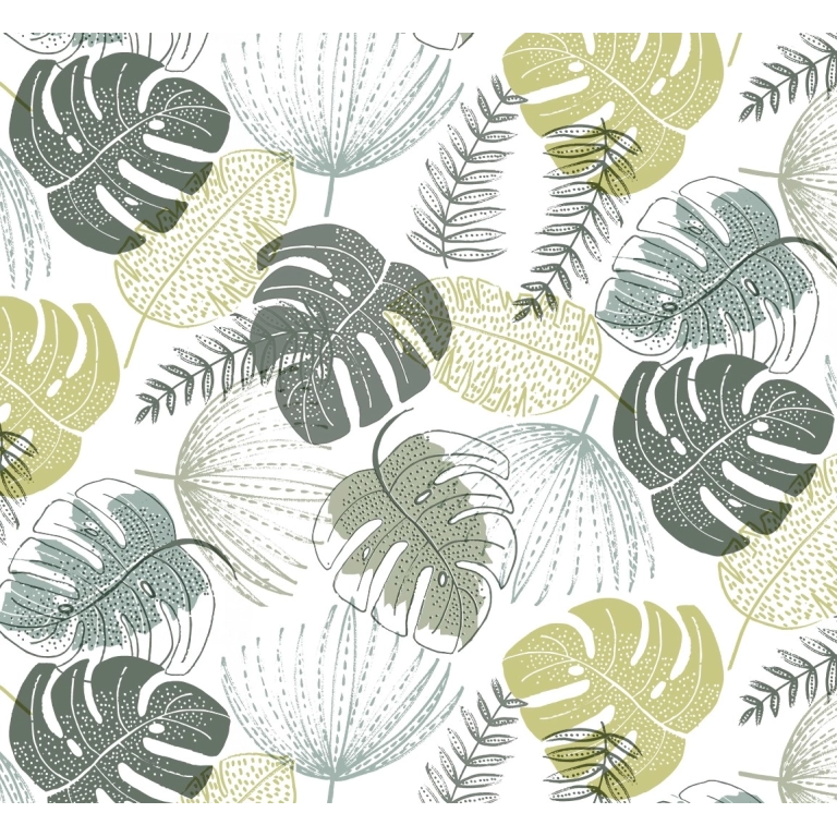 Toile cirée ADAO vert - Nappe cirée livrée sans plis chez Nortufting !