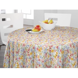Toile cirée LISA rose - nappe printanière liberty