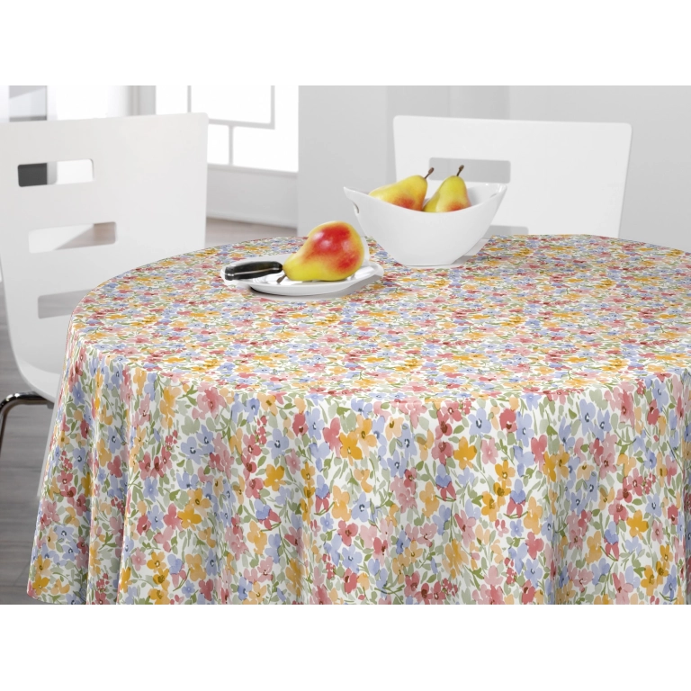 Toile cirée LISA rose - nappe printanière liberty
