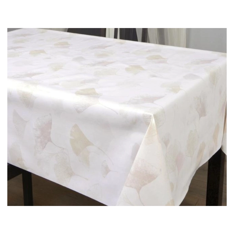 Protège table ICHO écru - Toile cirée épaisse largeur 140 cm