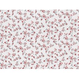 Toile cirée FLORALIA Rouge - Jolie nappe florale liberty