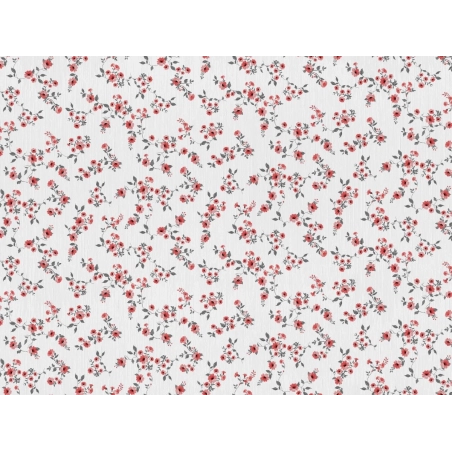 Toile cirée FLORALIA Rouge - Jolie nappe florale liberty
