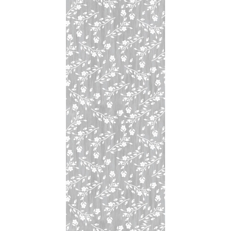 Toile cirée BRINDILLE blanc - Jolie nappe à fleurs