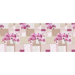 Toile cirée ORCHIDEE lin - Nappe de table fleur d'orchidée