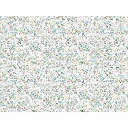 Toile cirée PASTORALE multi - Nappe petites fleurs colorées