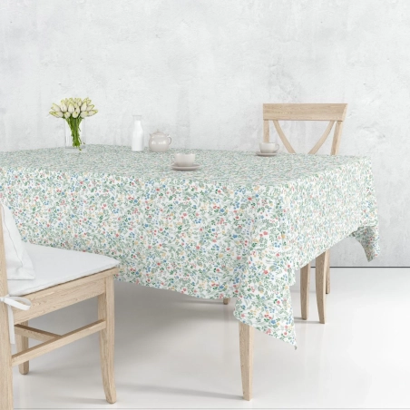 Toile cirée PASTORALE multi - Nappe petites fleurs colorées