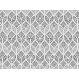 Toile cirée AMANI gris - Nappe motif géométrique