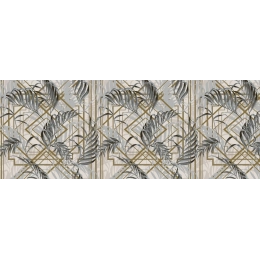 Toile cirée MAJESTIC doré - Modèle feuillage chic