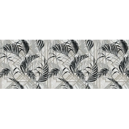 Toile cirée MAJESTIC noir - Modèle feuillage chic