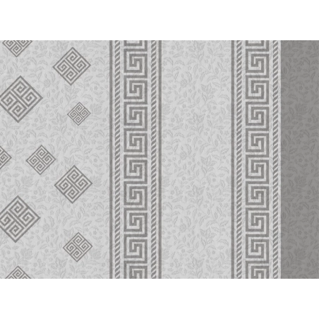 Toile cirée OLYMPIA Gris - Modèle Luxury Grec Art