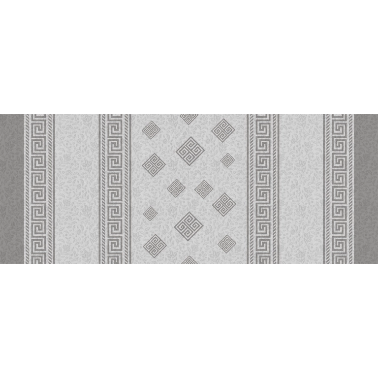 Toile cirée OLYMPIA Gris - Modèle Luxury Grec Art