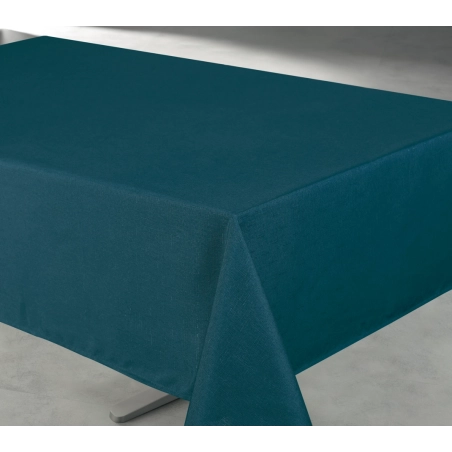 Nappe unie Bleu Paon - Rectangle 140 x 240 cm