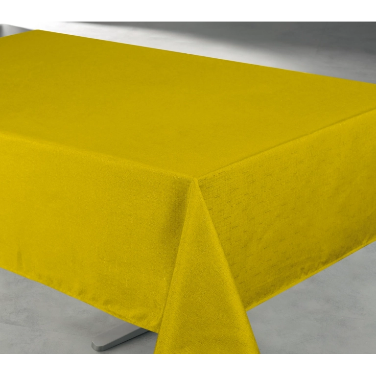 Nappe unie Jaune Moutarde - Rectangle 140 x 240 cm