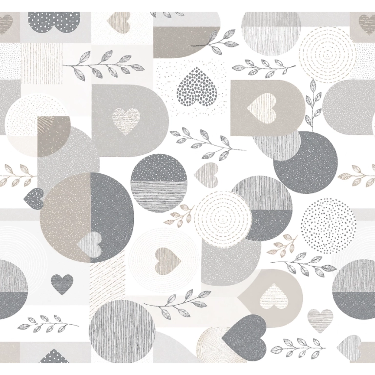 Tissu enduit Harmonie perle - Largeur 140 cm