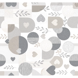 Tissu enduit Harmonie perle - Largeur 180 cm