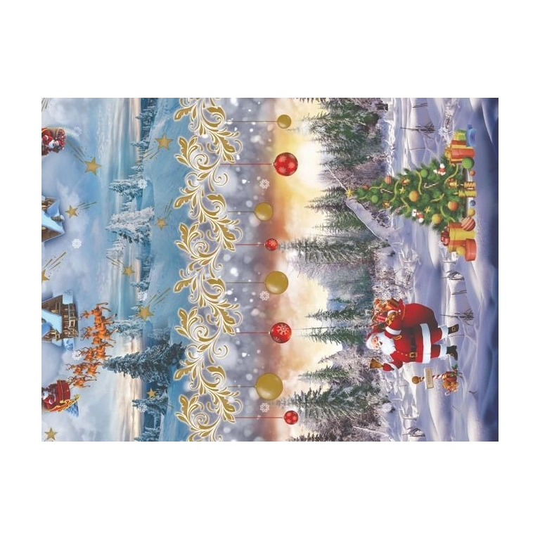 Nappe de noël FEERIE hivernale - Nappe festive de Noël