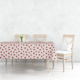 Toile cirée 160 COQUELI rouge - Nappe à fleur coquelicot rouge
