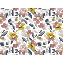 Toile cirée 160 VERA multi - Nappe florale colorée
