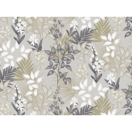 Toile cirée 160 PALOMA beige - Nappe végétale beige
